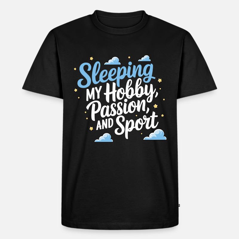 Witziger Schlaf Spruch - Männer Premium Bio T-Shirt - Schwarz