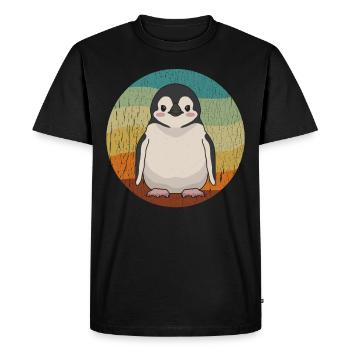 Penguin Baby Funny Penguins Gift - Men's Premium Organic T-Shirt - black - Front - Nico (187cm)