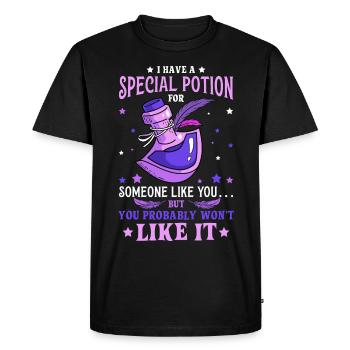 Potion Fantasy Enthousiaste RPG Gamer - T-shirt Premium bio Homme - noir - Devant - Nico (187cm)