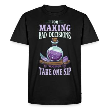 Potion Fantasy Enthousiaste RPG Gamer - T-shirt Premium bio Homme - noir - Devant - Nico (187cm)