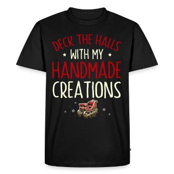 Décorez le hall avec des créations faites à la main - T-shirt Premium bio Homme - noir - Devant - Nico (187cm)