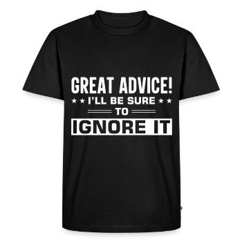 Sarcasm Sarcastic - Men's Premium Organic T-Shirt - black - Front - Nico (187cm)