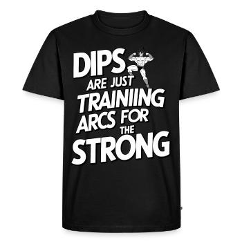Training Arc - Men's Premium Organic T-Shirt - black - Front - Nico (187cm)