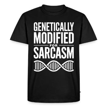 Sarcasme Gènes ADN Génétique - T-shirt Premium bio Homme - noir - Devant - Nico (187cm)