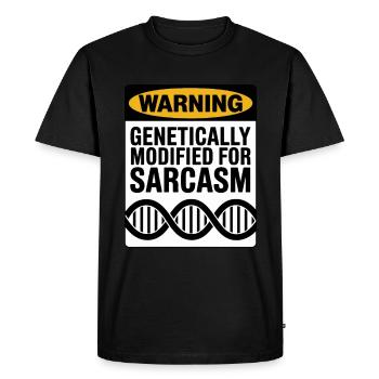 Sarcasme Gènes ADN Génétique - T-shirt Premium bio Homme - noir - Devant - Nico (187cm)