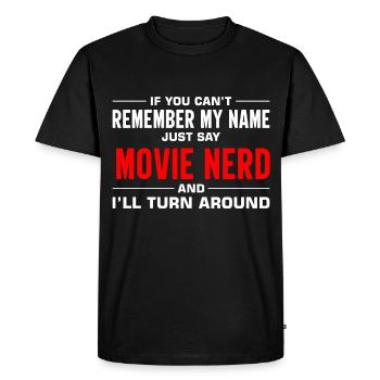 Film Cinéma Film Fan Film Nerd Cineaste - T-shirt Premium bio Homme - noir - Devant - Nico (187cm)