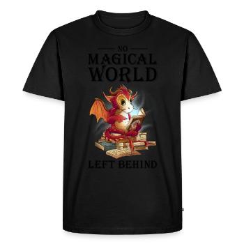 Lecture Dragon Booktok Livre Amant Livre Dragon - T-shirt Premium bio Homme - noir - Devant - Nico (187cm)