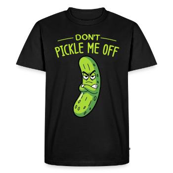 Cornichon à l’aneth Je suis l’un des cornichons - T-shirt Premium bio Homme - noir - Devant - Nico (187cm)