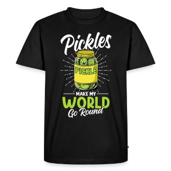 Cornichon Cornichon Cornichon - T-shirt Premium bio Homme - noir - Devant - Nico (187cm)