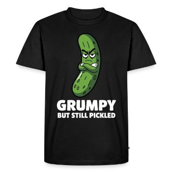 Cornichon Cornichon Cornichon - T-shirt Premium bio Homme - noir - Devant - Nico (187cm)