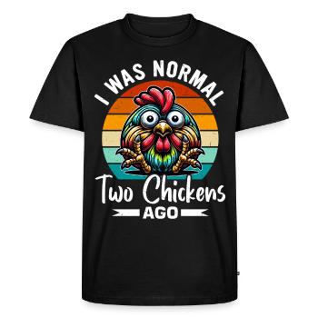 Poulets Poulets - T-shirt Premium bio Homme - noir - Devant - Nico (187cm)