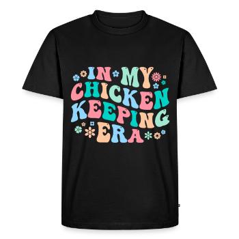 Poulets Poulets - T-shirt Premium bio Homme - noir - Devant - Nico (187cm)