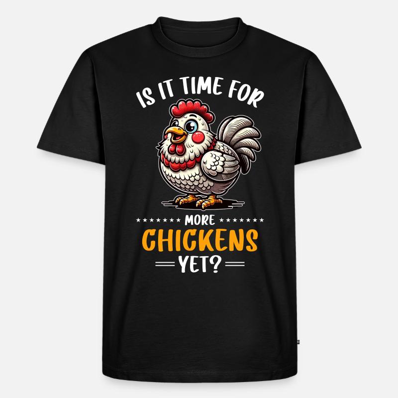 Huhn Hühner - Männer Premium Bio T-Shirt - Schwarz