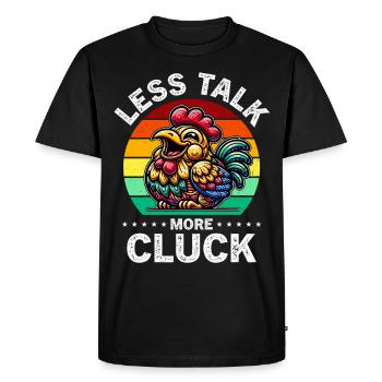 Poulets Poulets - T-shirt Premium bio Homme - noir - Devant - Nico (187cm)