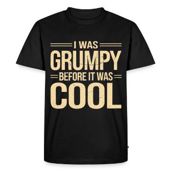 Grumpy Old Man Grumpy - Men's Premium Organic T-Shirt - black - Front - Nico (187cm)