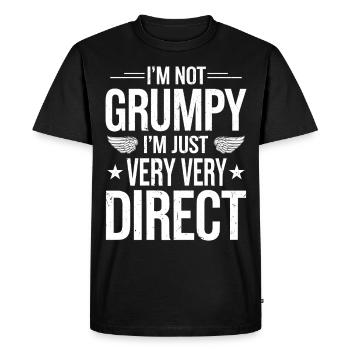 Grumpy Old Man Grumpy - Men's Premium Organic T-Shirt - black - Front - Nico (187cm)