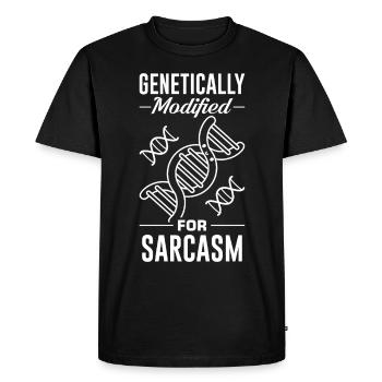 Test ADN génétique Crispr Microbiology - T-shirt Premium bio Homme - noir - Devant - Nico (187cm)