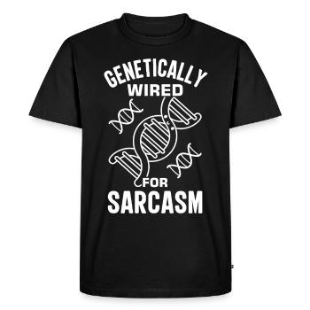 Test ADN génétique Crispr Microbiology - T-shirt Premium bio Homme - noir - Devant - Nico (187cm)