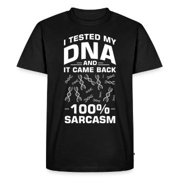 Test ADN génétique Crispr Microbiology - T-shirt Premium bio Homme - noir - Devant - Nico (187cm)