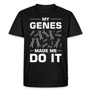 Test ADN génétique Crispr Microbiology - T-shirt Premium bio Homme - noir - Devant - Nico (187cm)