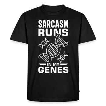 Test ADN génétique Crispr Microbiology - T-shirt Premium bio Homme - noir - Devant - Nico (187cm)