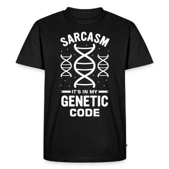 Test ADN génétique Crispr Microbiology - T-shirt Premium bio Homme - noir - Devant - Nico (187cm)