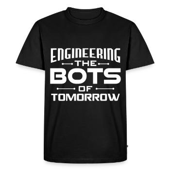 Ai Robotics Geek Tech Humor Robot - Men's Premium Organic T-Shirt - black - Front - Nico (187cm)