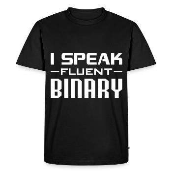 Ai Robotics Geek Tech Humor Robot - Men's Premium Organic T-Shirt - black - Front - Nico (187cm)