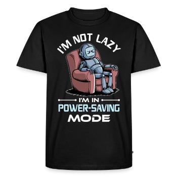 Ai Robotics Geek Tech Humor Robot - Men's Premium Organic T-Shirt - black - Front - Nico (187cm)
