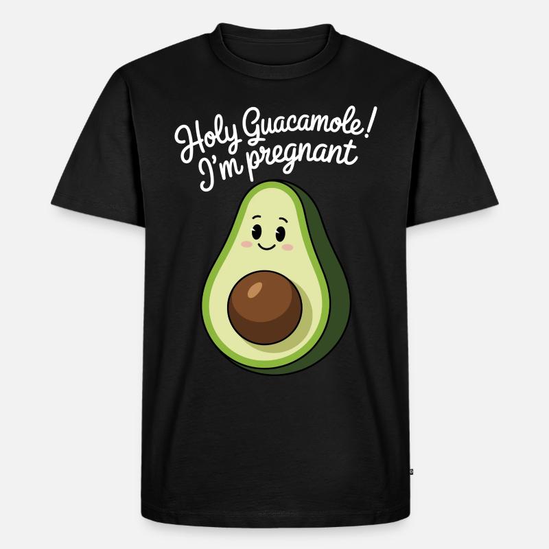 Avocado Mutterschaft - Männer Premium Bio T-Shirt - Schwarz