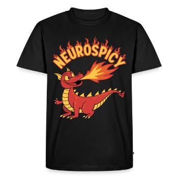 Neurospic - T-shirt Premium bio Homme - noir - Devant - Nico (187cm)