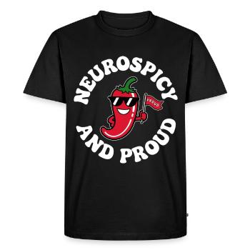 Neurospic - T-shirt Premium bio Homme - noir - Devant - Nico (187cm)