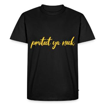 protéger votre cou Hip Hop Oldschool Classic - T-shirt Premium bio Homme - noir - Devant - Nico (187cm)