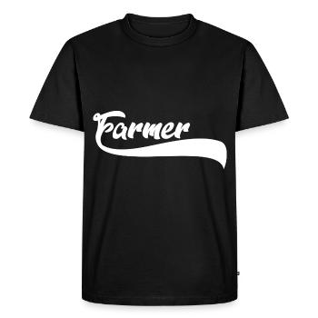 Fier agriculteur agriculteur cadeau dire agriculteur - T-shirt Premium bio Homme - noir - Devant - Nico (187cm)