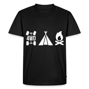4x4 offroad véhicule cadeau - T-shirt Premium bio Homme - noir - Devant - Nico (187cm)