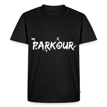 Extreme Sports Parkour Traceur - Men's Premium Organic T-Shirt - black - Front - Nico (187cm)