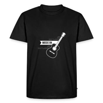 Guitare - guitare - T-shirt Premium bio Homme - noir - Devant - Nico (187cm)
