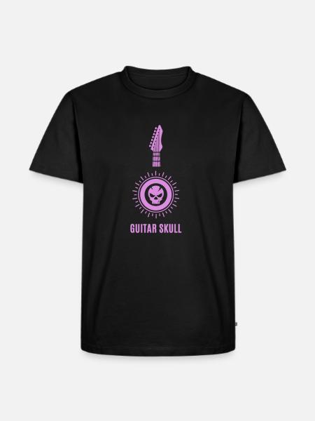 Gitarre - Guitar / Guitar Skull - Men's Premium Organic T-Shirt - black