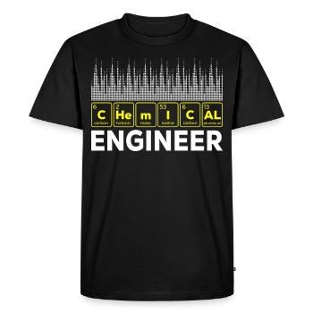 Chemical Engineer - Men's Premium Organic T-Shirt - black - Front - Nico (187cm)