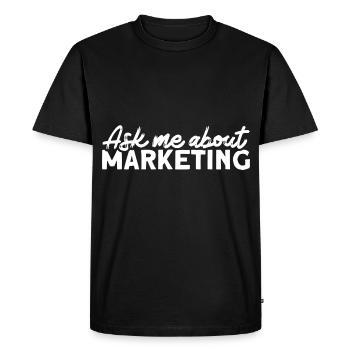 Marketing Marketing Manager Digital Marketing - Men's Premium Organic T-Shirt - black - Front - Nico (187cm)