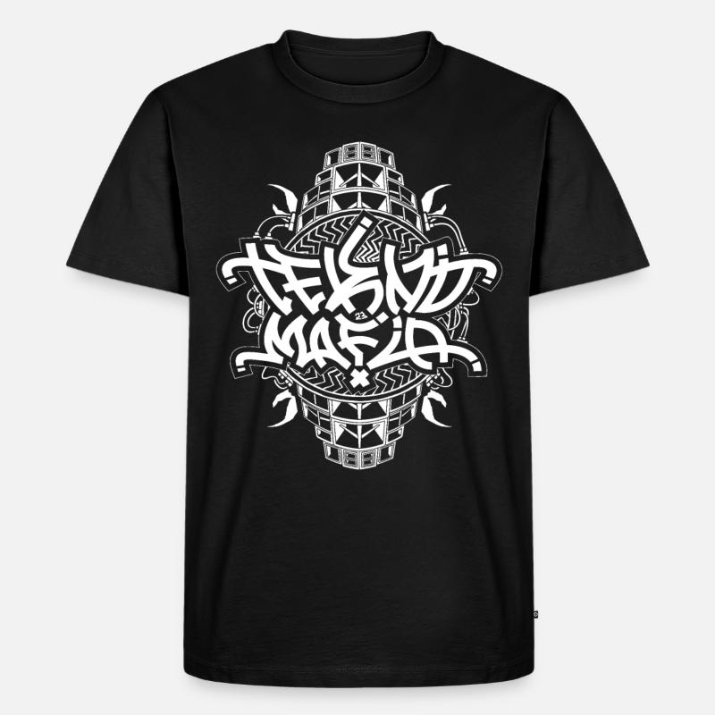 Tekno Mafia Freie Partei - Männer Premium Bio T-Shirt - Schwarz