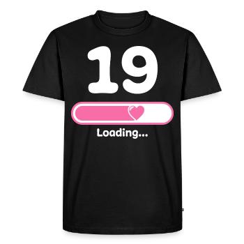 19th birthday 19 years Loading loading beam - Men's Premium Organic T-Shirt - black - Front - Nico (187cm)