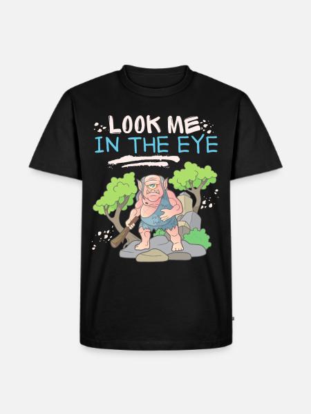 Cyclops, zombie, zombie monster, funny saying - Men's Premium Organic T-Shirt - black