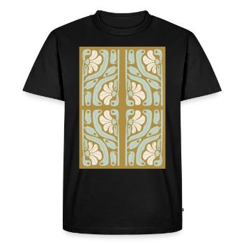 Art Nouveau, Arts & Crafts, Esthétique, Vintage-1900 - T-shirt Premium bio Homme - noir - Devant - Nico (187cm)
