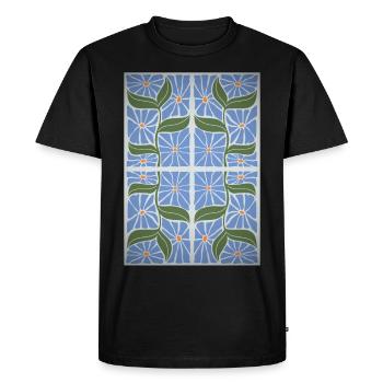 Art Nouveau, Arts & Crafts, Esthétique, Vintage-1900 - T-shirt Premium bio Homme - noir - Devant - Nico (187cm)