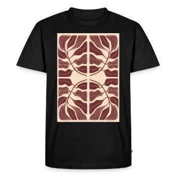 Art Nouveau, Arts & Crafts, Esthétique, Vintage-1900 - T-shirt Premium bio Homme - noir - Devant - Nico (187cm)