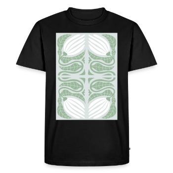 Art Nouveau, Arts & Crafts, Esthétique, Vintage-1900 - T-shirt Premium bio Homme - noir - Devant - Nico (187cm)