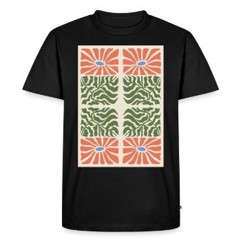 Art Nouveau, Arts & Crafts, Esthétique, Vintage-1900 - T-shirt Premium bio Homme - noir - Devant - Nico (187cm)