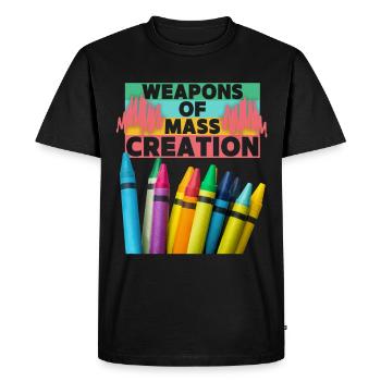 LGBTQ design, artists, painting, funny saying - Men's Premium Organic T-Shirt - black - Front - Nico (187cm)