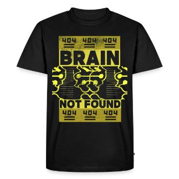 404-html error, computer nerd, funny saying - Men's Premium Organic T-Shirt - black - Front - Nico (187cm)